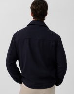 Sobrecamisa de paño marino