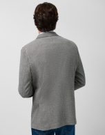 Americana confort estructura gris melange