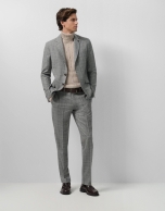 Americana separate cuadros tonos  grises