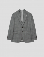 Americana separate cuadros tonos  grises