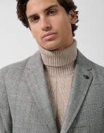 Americana separate cuadros tonos  grises