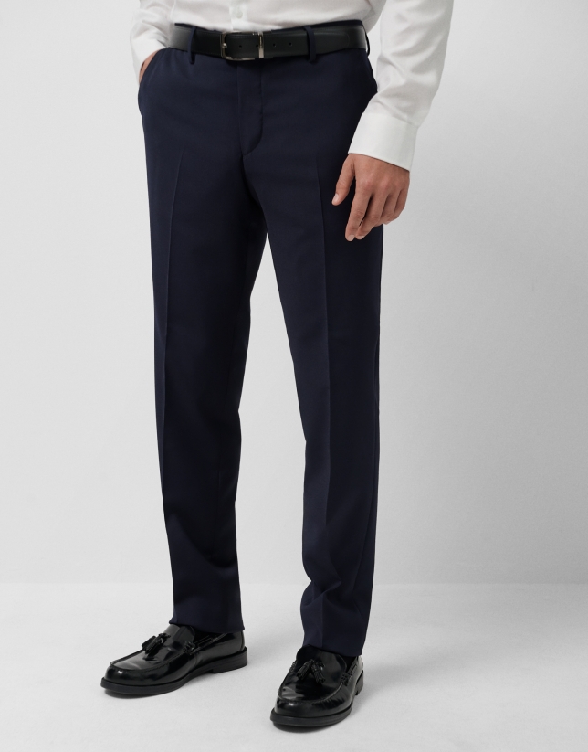 Traje half canvas regular fit azul oscuro