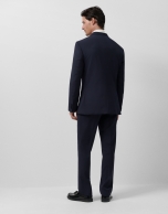 Traje half canvas regular fit azul oscuro