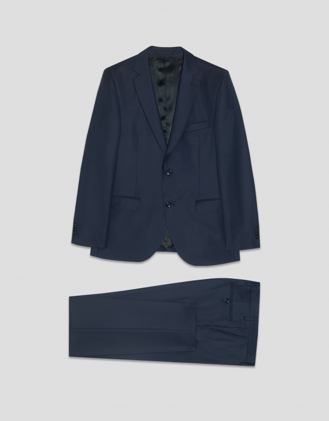 Traje half canvas regular fit azul oscuro