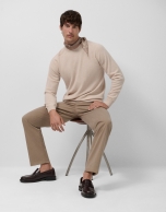 Jersey lana/cashmere beige