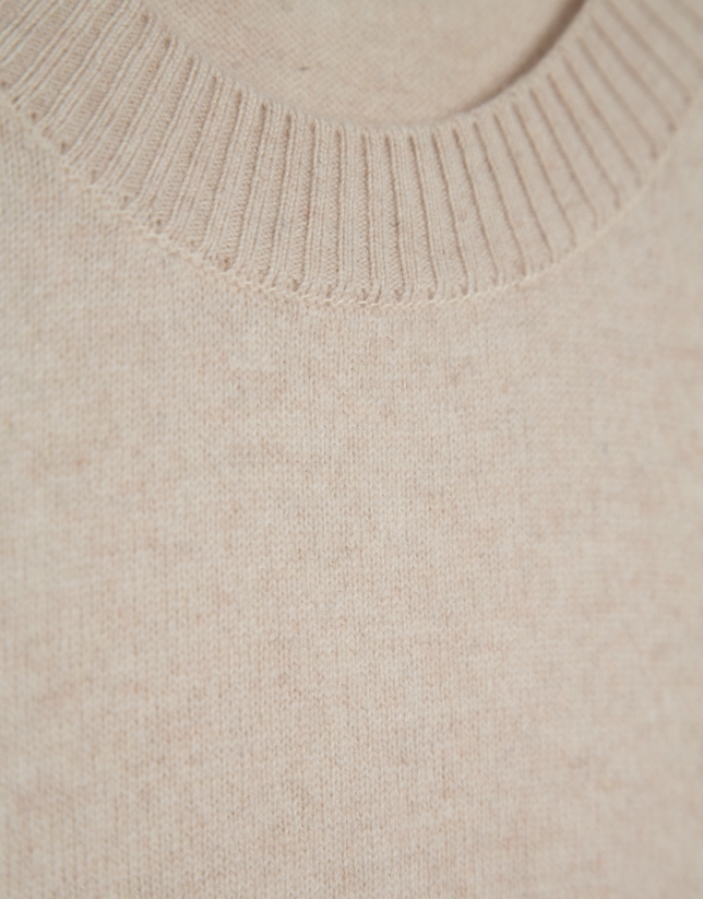 Jersey lana/cashmere beige