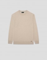 Jersey lana/cashmere beige