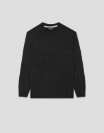 Jersey lana/cashmere gris oscuro