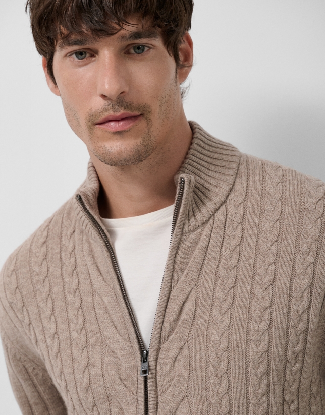 Chaqueta ochos visón melange