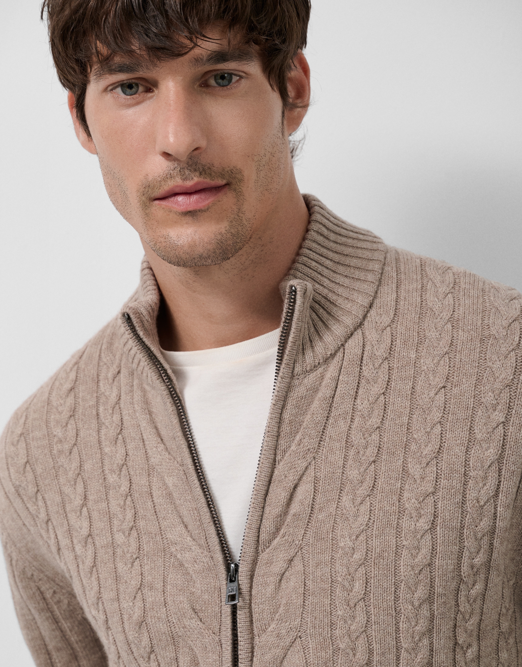 Chaqueta ochos visón melange