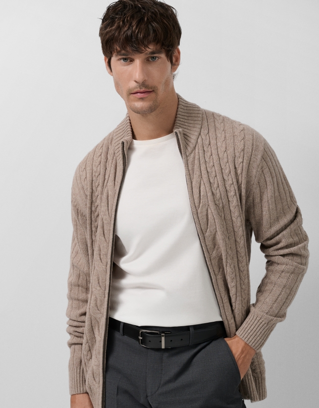 Chaqueta ochos visón melange