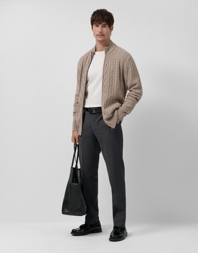 Chaqueta ochos visón melange