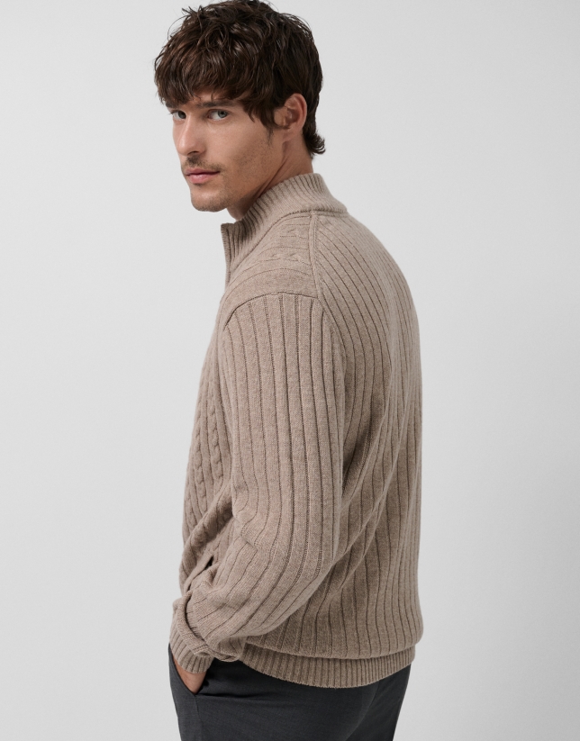 Chaqueta ochos visón melange