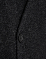 Dark grey melange wool/cashmere jacket