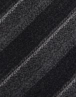 Corbata seda/lana rayas tonos grises