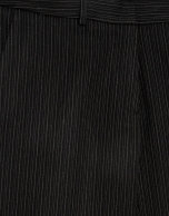 Pantalón recto raya diplomática negro