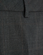 Pantalón recto cuadro gales gris medio