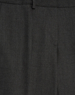 Pantalón recto gris melange