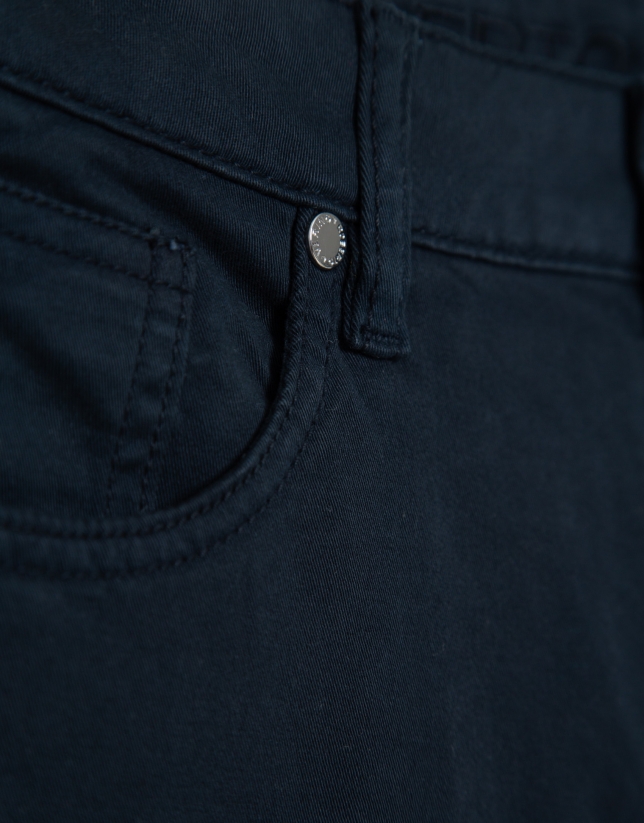Pantalón ancho vaquero azul