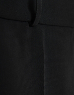 Pantalón recto crepé negro