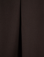 Wide trousers with brown belt