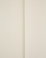 High-waisted straight-leg ecru crepe trousers