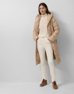 Five-pocket raw cotton trousers