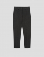Pantalón punto elástico gris