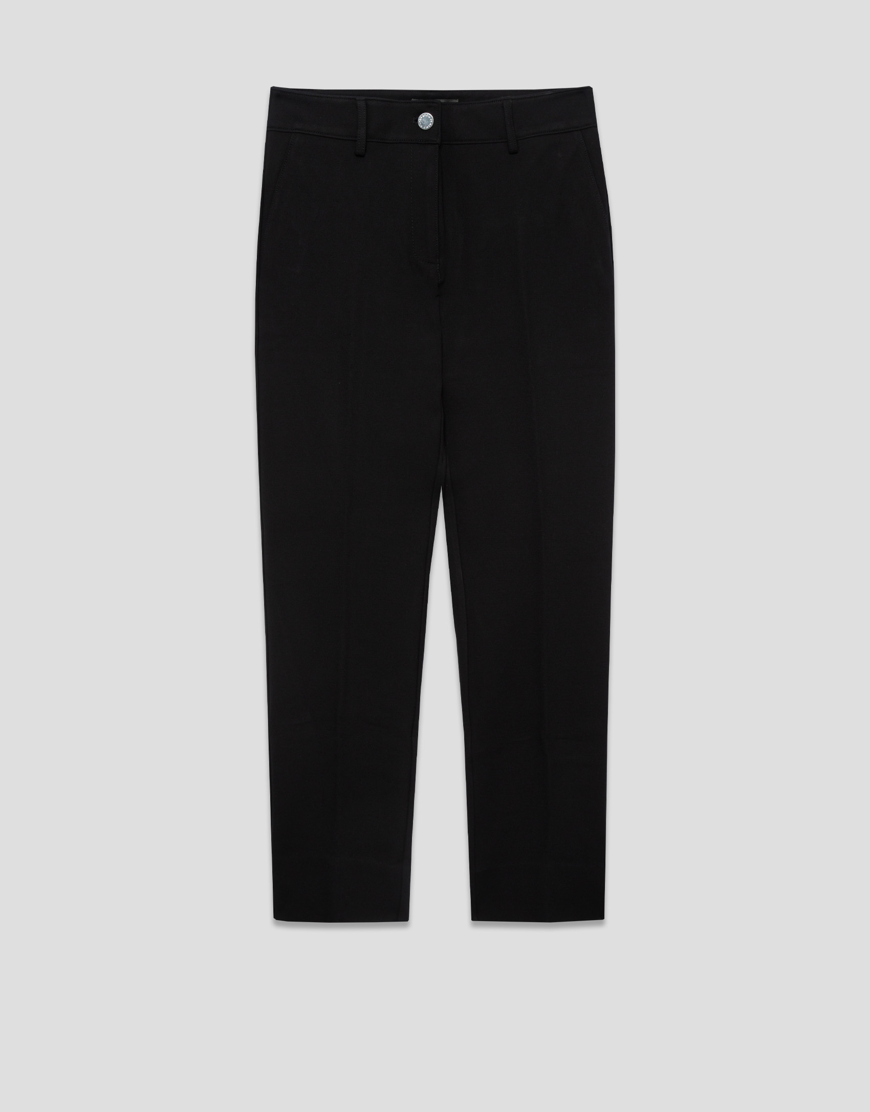 Black stretch knit pants