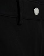 Black stretch knit pants