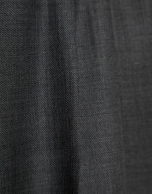 Men's cut pleated trousers in grey wool