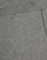 Pantalón jogger punto tricotado gris