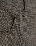 Pantal&oacute;n recto 4 bolsillos microdibujo tostado