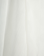 White bamboo shirt with circle jacquard