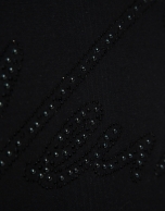 Black short sleeve t-shirt with Verino letters