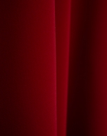 Red crepe halterneck midi dress