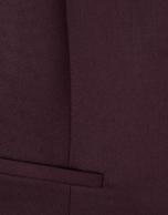 Men's burgundy wool tailored vest