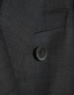 Double-breasted blazer in cool grey wool