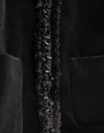 Chaqueta corta terciopelo negro