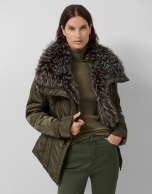 Short fitted hunting green jacket