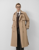 Classic camel trench coat