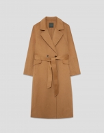 Camel double-sided oversized long coat