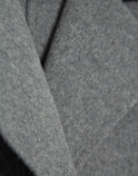 Light gray double-sided oversized long coat