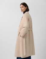 Abrigo largo oversize doble faz beige