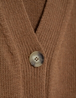 Chaqueta punto grueso beige