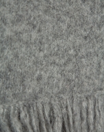 Jersey oversize gris con flecos