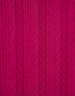 Jersey espiga y canalé rosa