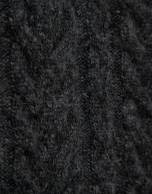 Jersey cuello chimenea punto ochos gris oscuro Jersey cuello chimenea punto ochos gris oscuro