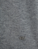 Jersey cuello cisne lana y seda gris con lúrex