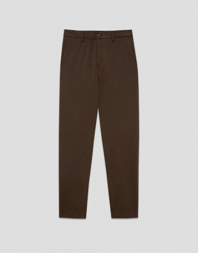 Brown houndstooth separate trousers